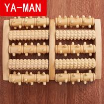 Plantar reflexology Wooden roller type solid wood foot foot Leg Massage Footballer Acupoint Ball Bearing