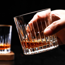 Italian imported crystal glass whiskey Cup classic Eternal Goblet Cocktail Cup round ice hockey classical Cup