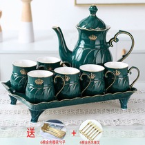Ceramic light luxury water cup set Cup home living room Nordic tea cup water bottle set Cup high-end tea set