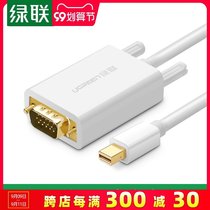 Green mini dp to vga adapter cable lightning interface converter head projector display screen HD 1080p video cable for Apple macbook notebook