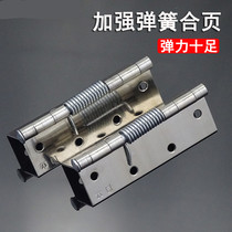  Stainless steel spring hinge automatic closing artifact Small door closer removable aluminum alloy wooden door hinge hinge