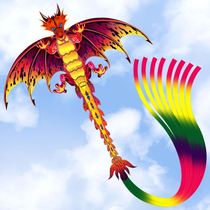 Weifang pterosaur kite childrens cartoon new dinosaur breeze easy to fly large adult special wire wheel high-end