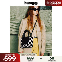 KUNOGIGI guliangjiji small plaid knit bag new tote bag fashion shoulder shoulder bag women