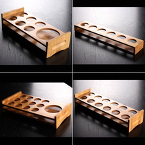 Household white wine glass storage rack wine glass cup holder dispenser bullet cup holder bamboo rack set one Cup shelf
