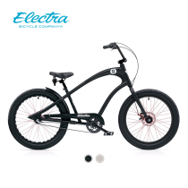 Electra adult bike mens 24 inch adult black 8 variable speed lightweight pedal bike ride to work riding tide