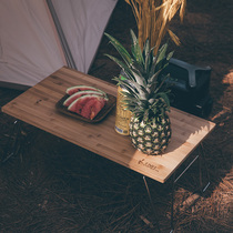 Springhill outdoor camping picnic bamboo table folding portable self-driving tour simple camping outdoor dining table