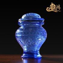 Jinghong ancient method glazed eight auspicious treasure bottles household offering supplies Tibetan dragon king yellow wealth god Ruyi treasure bottle ornaments