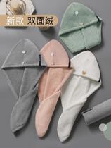 Dry hair cap super absorbent quick dry female 2021 new hair towel shower cap children thick wipe bag head towel shampoo