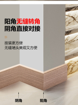 Stainless Steel all-metal skirting cabinet corner 4cm 6 8 10cm aluminum alloy seamless corner custom