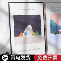 Simple aluminum alloy photo frame hanging wall a3 picture frame custom poster frame any size a4 puzzle frame a2 framed frame