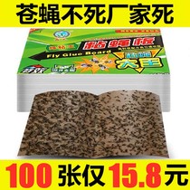 100 Flies Tapes Large Farm Catching Dense Slaughterhouse Thickbed Slaughterhouse Stickboard Special Cardboard
