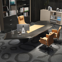 Paint boss table designer fashion alien desk Italian luxury black creative president boss desk