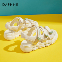  Daphne sports sandals womens summer flat bottom 2021 new fashion trend soft-soled lightweight muffin thick-soled womens shoes