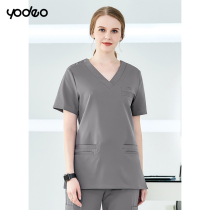 Sample operating room clothes Womens short-sleeved hand washing clothes Brush hand clothes Isolation clothes Skin management beauty work clothes Korean version