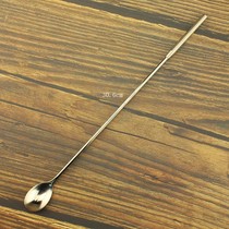 Wine art Stainless steel glossy Japanese-style long-handled bar spoon bartending spoon Milk tea bar spoon Coffee stirring stick bartending stick
