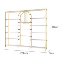 New Cosmetics Shelving Beauty Salon Products Display Cabinet Skin-care Products Bags Shelving Racks Light Lavish Mealshop Shelves