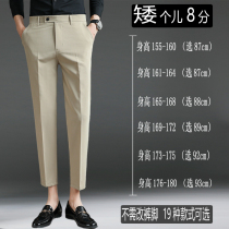 Short eight - point men pants summer thin wear small foot nine business dress 8 points 9 points casual pants