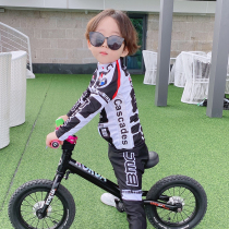 2022 new children ride-wear balance car breathable men and women wheels slip suit Spring-autumn season long sleeve racing clothes suit