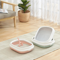 Large Size Cat Litter Basin Full Semi Enclosed Cat Toilet Detachable Anti-Splash Cat Litter Box Kitty Pet Supplies Spot