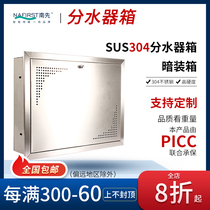 Floor heating water separator shielding cover 304 stainless steel disassembly type open packaging water separator shielding box shielding cabinet