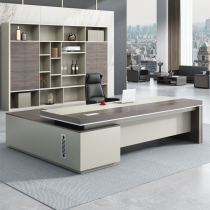 Hongheng boss office desk and chair combination manager president desk simple modern office furniture single large class table