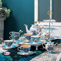 European small luxury coffee cup and saucer set High-grade English afternoon tea tea set Light luxury elegant exquisite bone China teapot