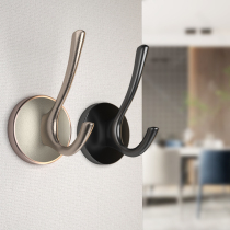 Entry door adhesive hook Light luxury entrance entrance entrance door wardrobe clothes hook Wall Wall metal coat hook single non-hole