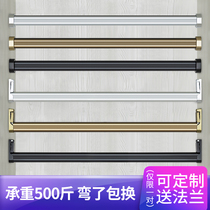 Wardrobe hanging rod thickened custom wardrobe cabinet crossbar hanger rod clothes drying rod Clothing through the pole Wardrobe hanging rod