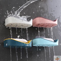 Fat house box punch-free paste soap box is strong and unscented and strong on the wall soap box soap rack