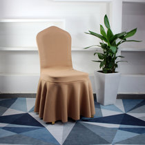Air layer Sun Skirt Elastic Chair Cover Universal Simple Thickened Hotel Conference Chair Cover Wedding Restaurant Stool Set