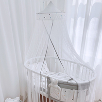 Love to baby spring and summer handmade original very simple crib mosquito net baby encrypted hanging smooth anti mosquito containing bracket
