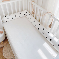 Love to Baby Baby Baby bed around the column buffer bed by the fence cotton Bean wool bed in the bed stop plug bed seam can be removed and washed