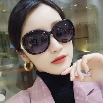 2021 new fox head polarized sunglasses womens summer tide large frame diamond sunglasses anti-uv driving glasses