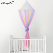 Girl Princess domed mosquito net ceiling non-perforated installation bed mantle home bedroom childrens bed without bracket