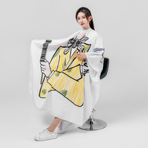 Chinese style hairdressing cloth high-end hair salon special barber shop professional hair cutting bib apron color printing