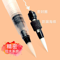 Flat head fountain pen cherry blossom water injection hand-painted set water pipe beginner soft head small pocket paint practice short
