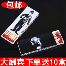 Old-fashioned matches disposable igniter outdoor camping emergency fire can be customized advertising hot pot takeaway matches