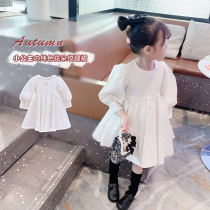 Girl dress spring and autumn dress one-and-a-half-year-old childrens birthday party dress foreign autumn female baby princess skirt
