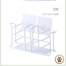 Wrought iron toothbrush holder toilet gargle storage rack creative wall-mounted dental gear rack toothbrush holder non-perforated
