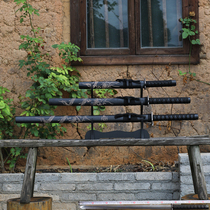 Longquan ten thousand Chen Zhen house Residence Swing Piece Treasure Sword Swing Piece of Tang Horizontal Knife Straight Knife Carbon Steel Hand Integrated Carbon Steel Knife Sword Unopened