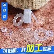 PVC gasket transparent hard screw insulated plastic small gasket thin plastic round flat cushion M1M2M3M4M5M6M7