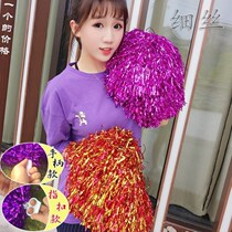  June 1st performance hand props Fine wire La La fuck flower Team hand flower Square dance flower ball Cheerleader hand flower