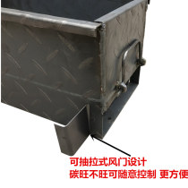 Old-fashioned home thickened Grill kebab stove charcoal grill barbecue grill grill outdoor portable skewer