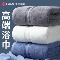 Jie Liya bath towel pure cotton household men and women soft water absorption quick-drying plus thickened cotton couple hotel large towel