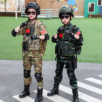 Kids camouflage suit boys summer special forces suit student eat chicken equipment New Year gift summer camp military training uniform