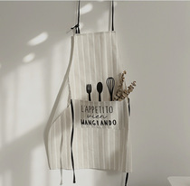 Apron sleeves gloves cotton linen Nordic Wind Adult anti-fouling long and clear goods Non-remote area