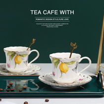 Ceramic Eurostyle Lemon Coffee Cup dish suit Phnom Penh Inform net red with tea cup in the afternoon