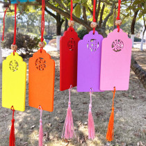 Color love wooden wish card blessing card wooden tag decorative wooden card love card customizable LOGO