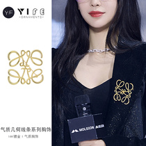 Bow brooch 2021 New Tide clothes accessories original design big pin female luxury atmosphere Joker