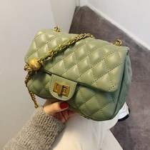 IT tide bag 2021 New French niche wild clothes mobile phone bag diamond chain small bag crossbody small square bag